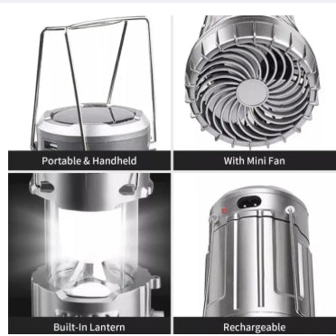Camping Light + Fan